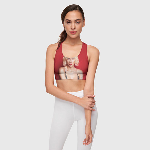 Женский спортивный топ Taylor Swift / 3D-принт – фото 3