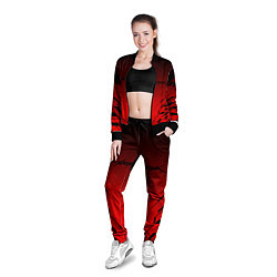 Олимпийка женская Cyberpunk 2077: Red Techno, цвет: 3D-черный — фото 2