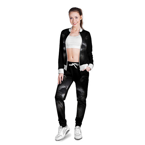 Женская олимпийка Енот / 3D-Белый – фото 3