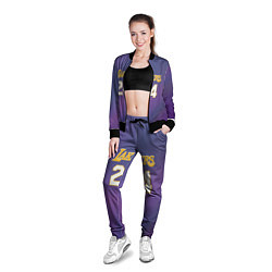 Олимпийка женская Los Angeles Lakers Kobe Brya, цвет: 3D-черный — фото 2
