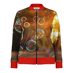 Олимпийка женская Мыльные пузыри, цвет: 3D-красный