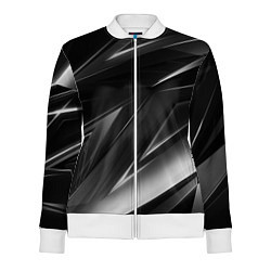 Олимпийка женская GEOMETRY STRIPES BLACK & WHITE, цвет: 3D-белый