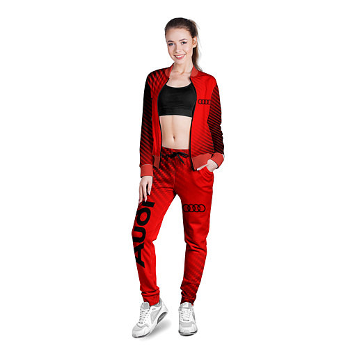 Женская олимпийка AUDI АУДИ / 3D-Красный – фото 3