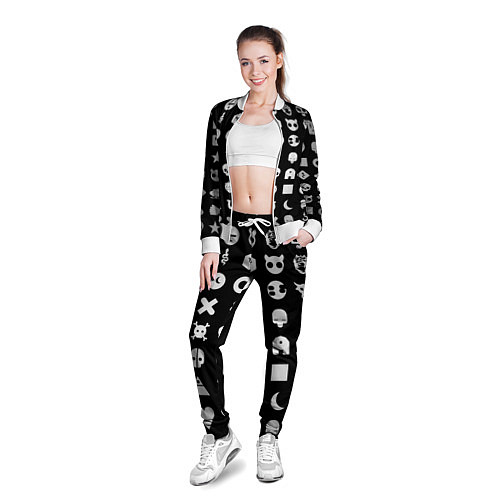 Женская олимпийка Любовь смерть и роботы / 3D-Белый – фото 3