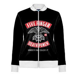 Олимпийка женская Five Finger Death Punch 5FDP, цвет: 3D-белый