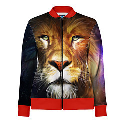 Олимпийка женская Лев царь зверей, цвет: 3D-красный