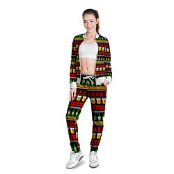 Олимпийка женская Пивной свитер, цвет: 3D-белый — фото 2