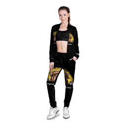 Олимпийка женская Бордоский Дог Dogue de bordeaux, цвет: 3D-черный — фото 2