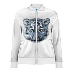 Олимпийка женская Взгляд белого тигра, цвет: 3D-белый
