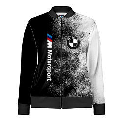 Олимпийка женская БМВ Черно-белый логотип, цвет: 3D-черный