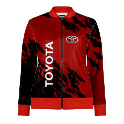 Олимпийка женская Toyota - Летучие мыши, цвет: 3D-красный