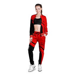 Олимпийка женская AMG MERCEDES RED, цвет: 3D-красный — фото 2