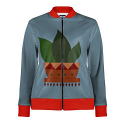 Олимпийка женская Цветочный горшок, цвет: 3D-красный