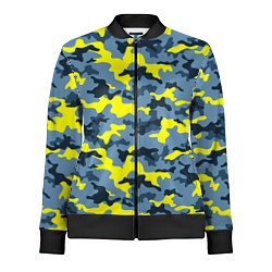 Женская олимпийка Камуфляж Жёлто-Голубой