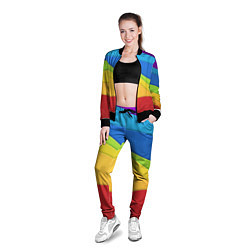 Олимпийка женская Fashion pattern 2022 Wave, цвет: 3D-черный — фото 2