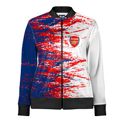 Олимпийка женская Arsenal fc арсенал фк texture, цвет: 3D-черный