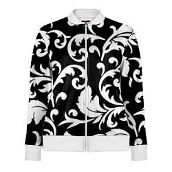 Олимпийка женская Minimalist floral pattern, цвет: 3D-белый