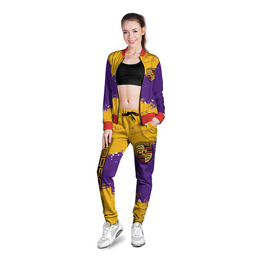 Женская олимпийка PORSCHE- LAKERS COLORS / 3D-Красный – фото 3