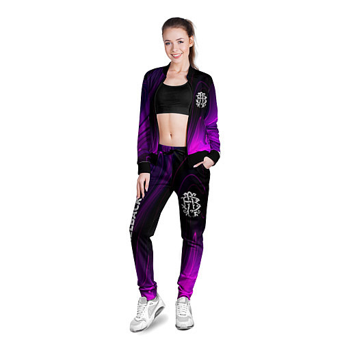 Женская олимпийка Nickelback violet plasma / 3D-Черный – фото 3