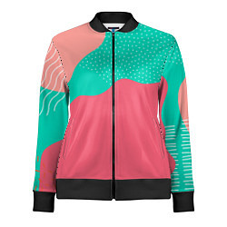 Олимпийка женская Абстракция минимализм, цвет: 3D-черный