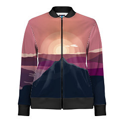 Олимпийка женская Горы восход солнца Mountain landscape, цвет: 3D-черный