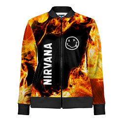 Олимпийка женская Nirvana и пылающий огонь, цвет: 3D-черный