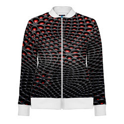 Олимпийка женская Imitation snake skin - pattern, цвет: 3D-белый