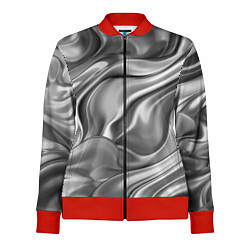 Олимпийка женская Плавленное серебро, цвет: 3D-красный