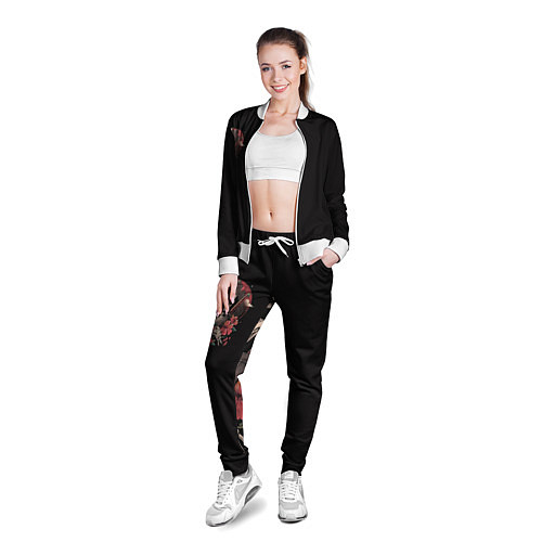 Женская олимпийка Японская смерть самурай с катаной / 3D-Белый – фото 3