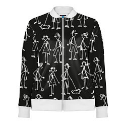 Женская олимпийка Черно-белые люди