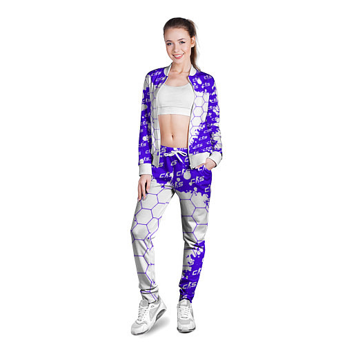 Женская олимпийка Counter Strike 2 Pattern / 3D-Белый – фото 3