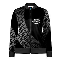 Олимпийка женская BYD tire tracks, цвет: 3D-черный