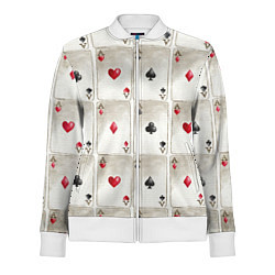 Олимпийка женская Покер, цвет: 3D-белый