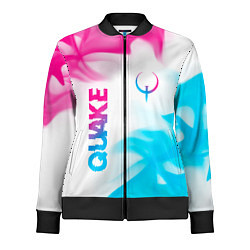 Женская олимпийка Quake neon gradient style: надпись, символ