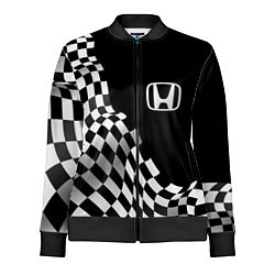 Олимпийка женская Honda racing flag, цвет: 3D-черный