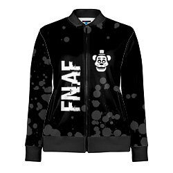 Олимпийка женская FNAF glitch на темном фоне: надпись, символ, цвет: 3D-черный