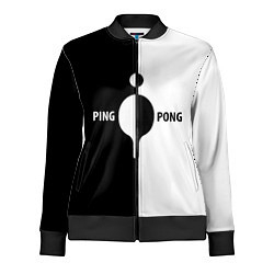 Женская олимпийка Ping-Pong черно-белое