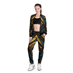 Олимпийка женская Узор в египетском стиле, цвет: 3D-черный — фото 2