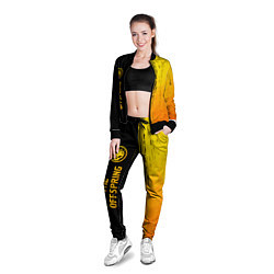 Олимпийка женская The Offspring - gold gradient по-вертикали, цвет: 3D-черный — фото 2