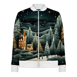 Женская олимпийка Зима в городе ожидание праздника