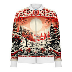 Женская олимпийка Новогодние орнаменты