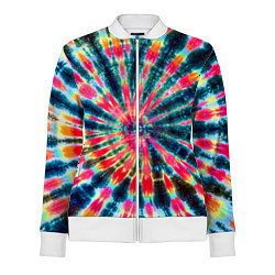 Олимпийка женская Tie dye, цвет: 3D-белый