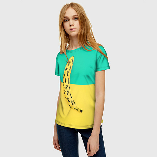 Женская футболка Банан 5 / 3D-принт – фото 3