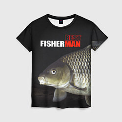 Футболка женская The best fisherman, цвет: 3D-принт