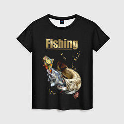 Футболка женская Gold Fishing, цвет: 3D-принт