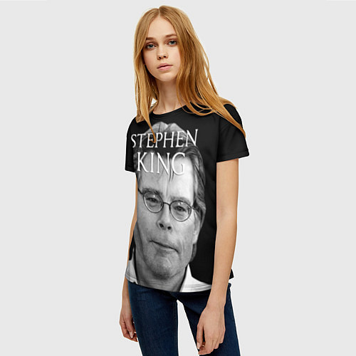 Женская футболка Стивен Кинг - Король ужасов / 3D-принт – фото 3
