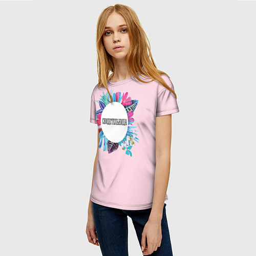 Женская футболка Свидетельница Тропики / 3D-принт – фото 3