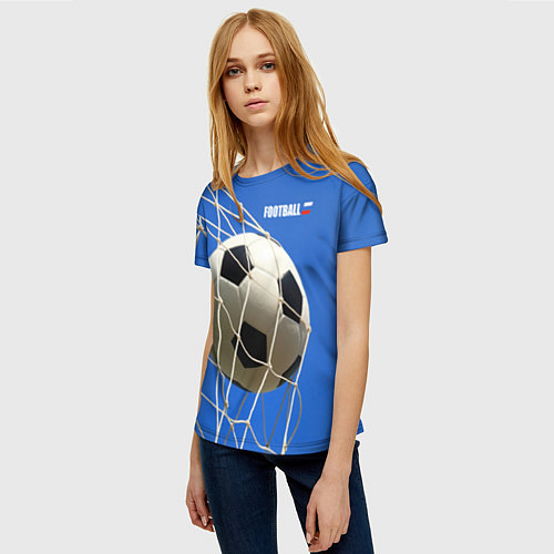 Женская футболка Футбол - гол / 3D-принт – фото 3