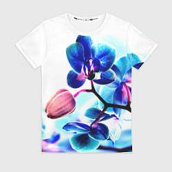 Футболка женская Фиолетовая орхидея, цвет: 3D-принт