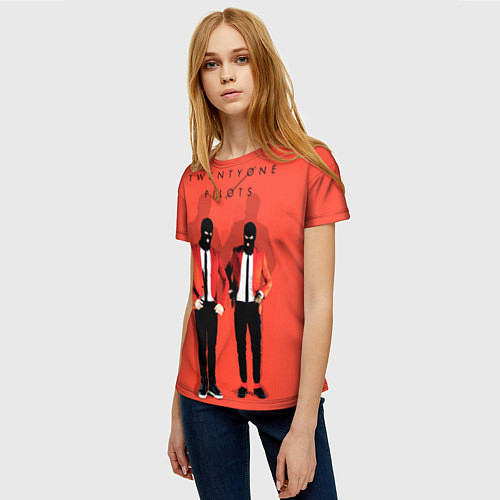 Женская футболка Twenty One Pilots / 3D-принт – фото 3